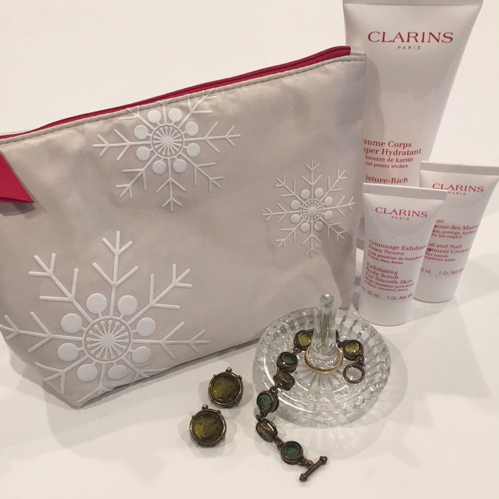 Clarins Paris | Lotions & Makeup Bag Set